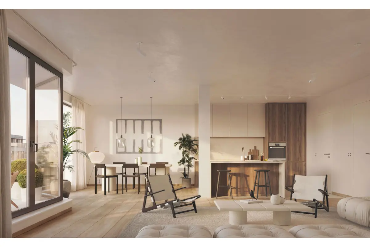 Appartement te  koop in Evere 1140 379000.00€ 2 slaapkamers 88.80m² - Zoekertje 825712