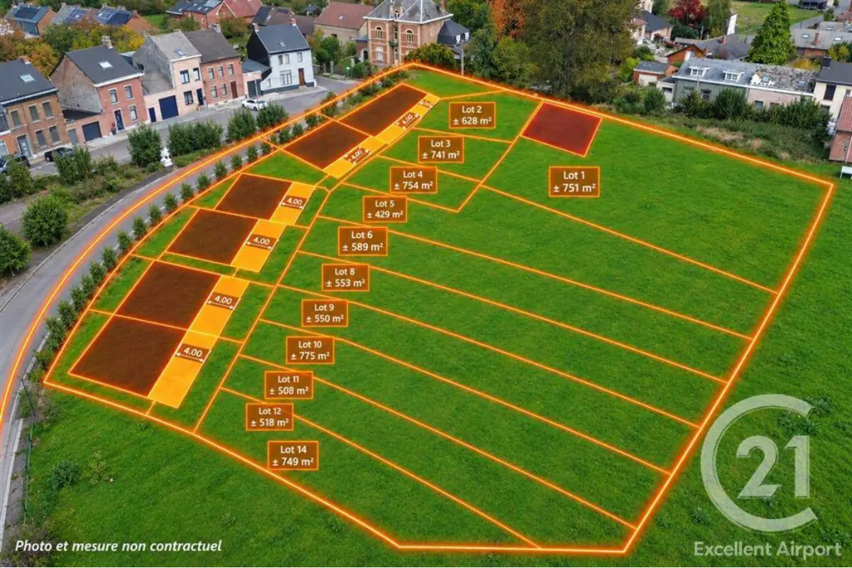 Terrain à bâtir à vendre à Anderlues 6150 825000.00€  chambres m² - annonce 829881