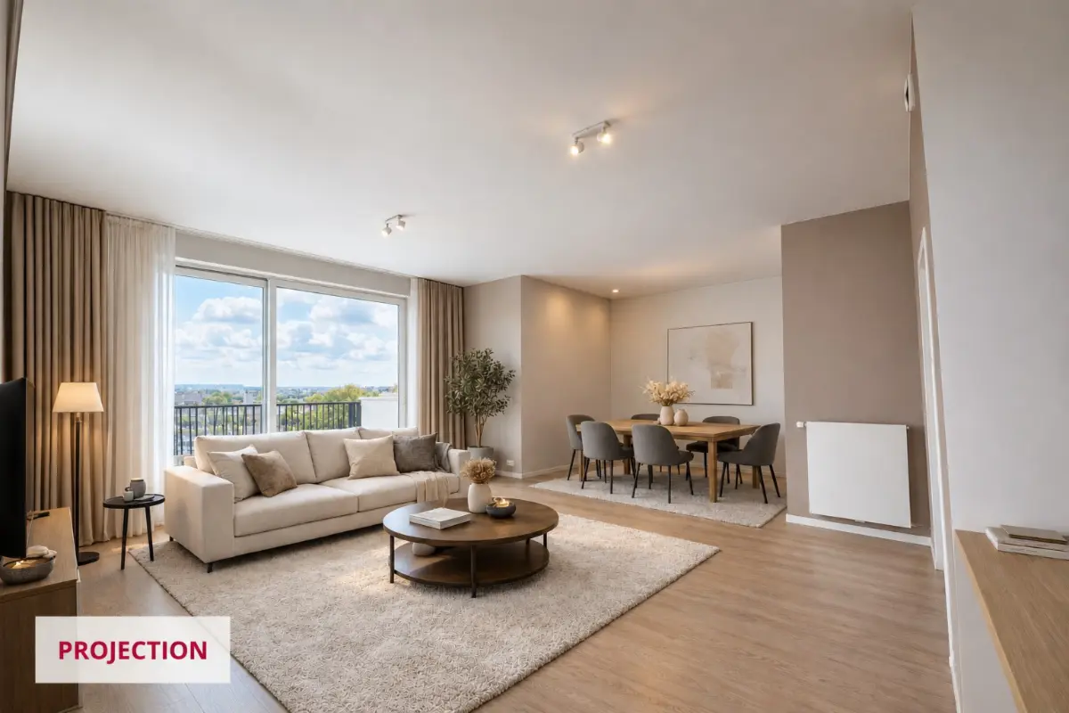 Appartement te  koop in Evere 1140 435000.00€ 2 slaapkamers 104.00m² - Zoekertje 830175