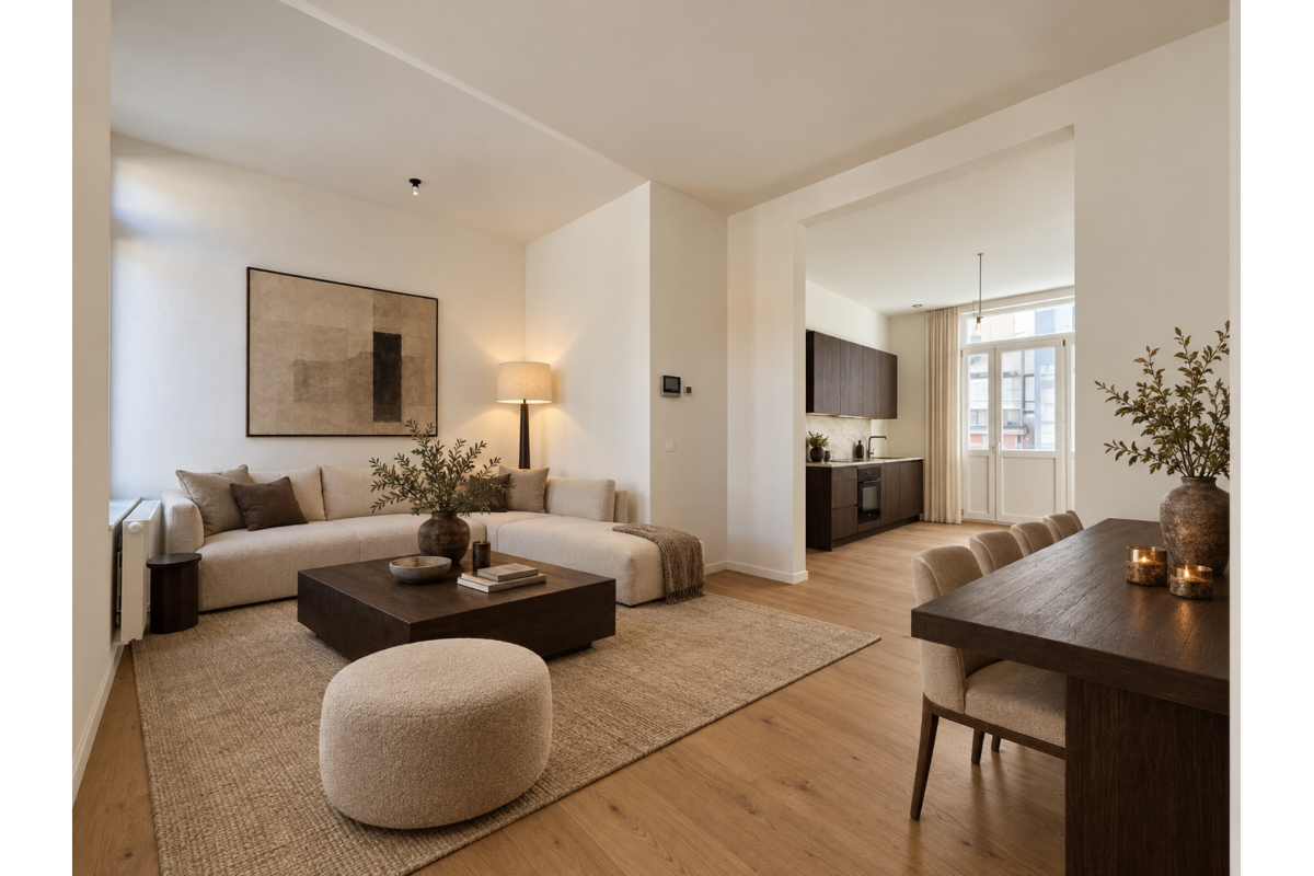 Appartement te  koop in Brussel 1000 520000.00€ 3 slaapkamers 119.00m² - Zoekertje 830354