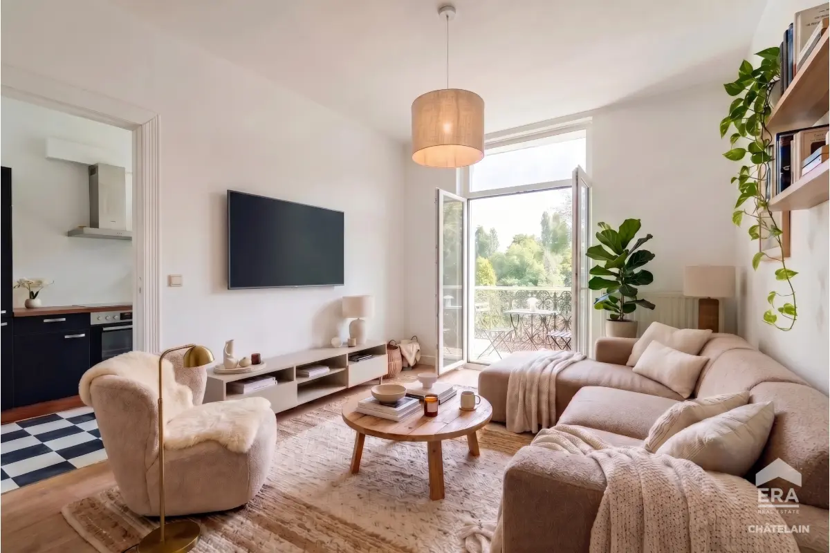 Appartement te  huur in Ukkel 1180 1390.00€ 2 slaapkamers 120.00m² - Zoekertje 832505
