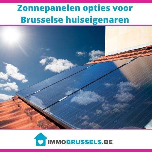 zonnepanelen op het dak van een huis in Brussels
